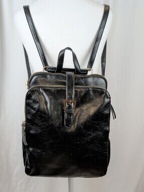 Antik Kraft Yara Convertible Backpack Shoulder Bag Black GUC